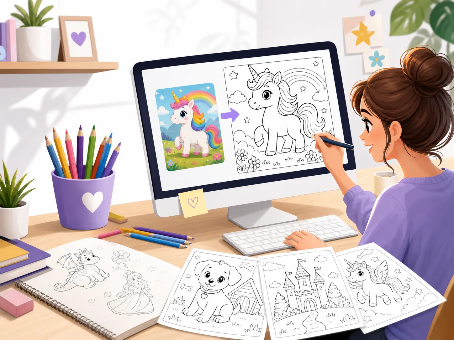 What is the AI Coloring Page Generator?